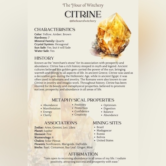 Citrine crystal in MINI Terracotta Pot - Picture 4 of 5